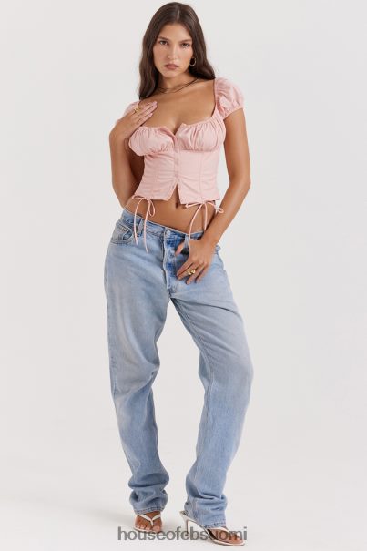 House of CB kitty vauvan pinkki rypytetty toppi Z000Z19 vaatetus