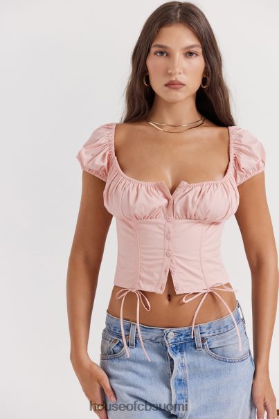 House of CB kitty vauvan pinkki rypytetty toppi Z000Z19 vaatetus