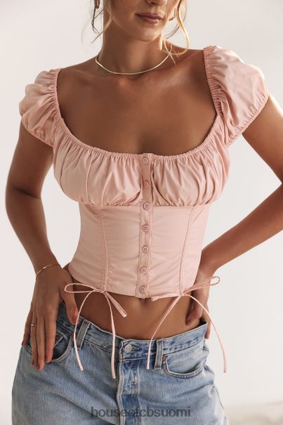 House of CB kitty vauvan pinkki rypytetty toppi Z000Z19 vaatetus