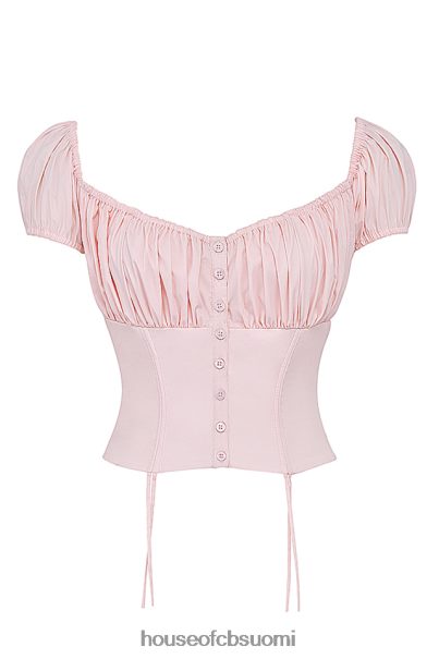 House of CB kitty vauvan pinkki rypytetty toppi Z000Z19 vaatetus