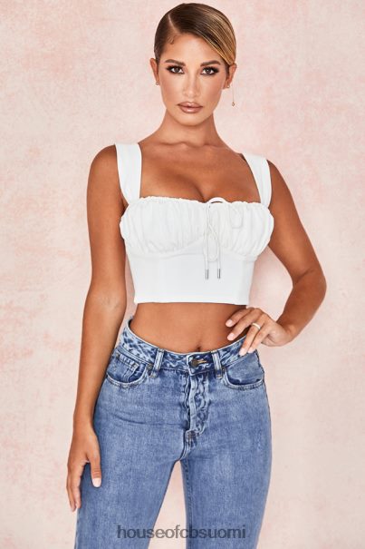 House of CB noemi white blouson korsettitoppi Z000Z104 vaatetus
