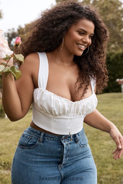 House of CB noemi white blouson korsettitoppi Z000Z104 vaatetus