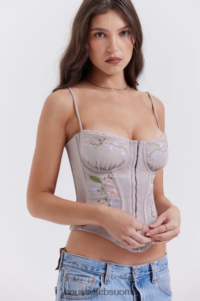 House of CB petunia vaalea laventeli kirjailtu korsetti Z000Z26 vaatetus
