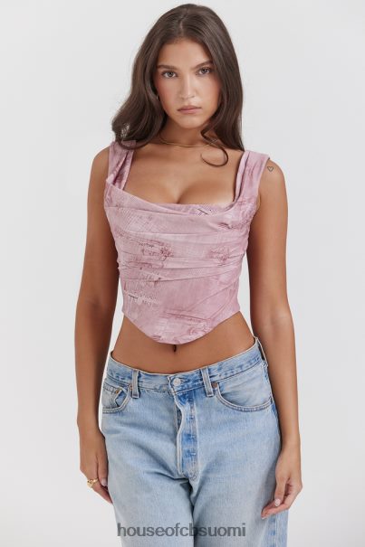 House of CB una pink print korsetti Z000Z12 vaatetus