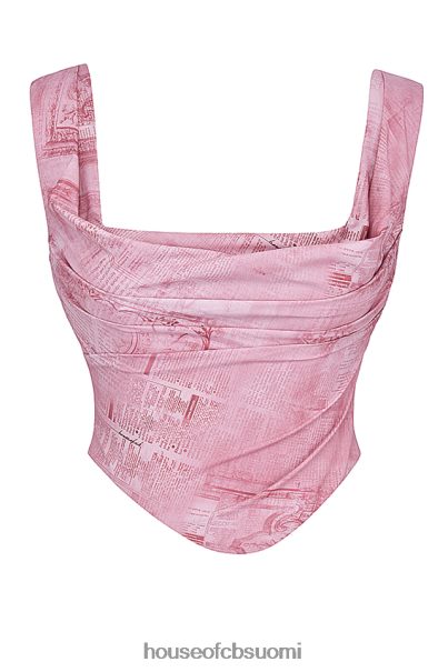 House of CB una pink print korsetti Z000Z12 vaatetus