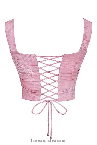 House of CB una pink print korsetti Z000Z12 vaatetus