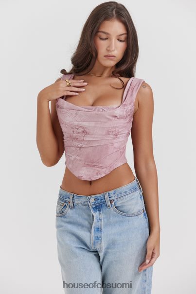 House of CB una pink print korsetti Z000Z12 vaatetus