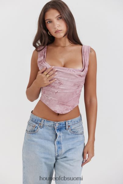 House of CB una pink print korsetti Z000Z12 vaatetus