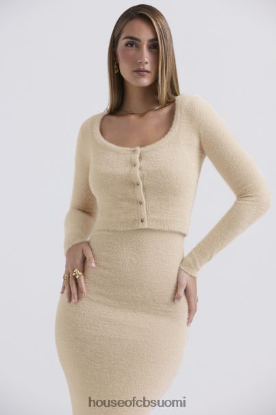 House of CB gene beige pehmeä pörröinen neuletakki Z000Z657 vaatetus