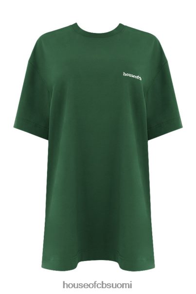 House of CB quinn vihreä ylisuuri puuvillajersey-t-paita Z000Z789 vaatetus