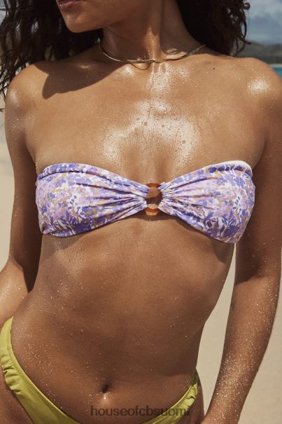 House of CB medea violet kukka bandeau bikinipaita Z000Z1204 vaatetus