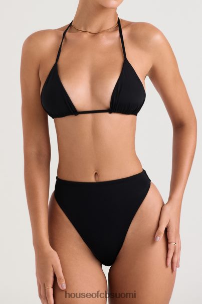 House of CB tropez musta riimukauluksella oleva bikinipaita Z000Z1212 vaatetus