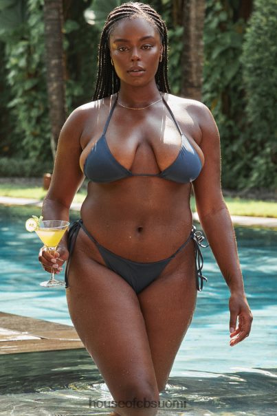House of CB tropez syvänsininen riimukaula-aukkoinen bikinipaita Z000Z1186 vaatetus