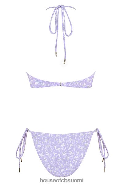 House of CB liira lila kukkaprintti käänteinen kolmio bikinit Z000Z1240 vaatetus