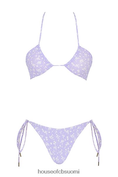 House of CB liira lila kukkaprintti käänteinen kolmio bikinit Z000Z1240 vaatetus