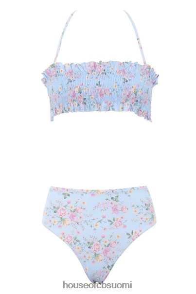 House of CB perdita sininen kukkaprintti shirred bikinit Z000Z1246 vaatetus