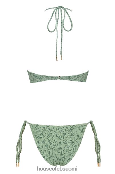 House of CB liiran vihreä kukkainen käänteinen kolmio bikinit Z000Z1241 vaatetus